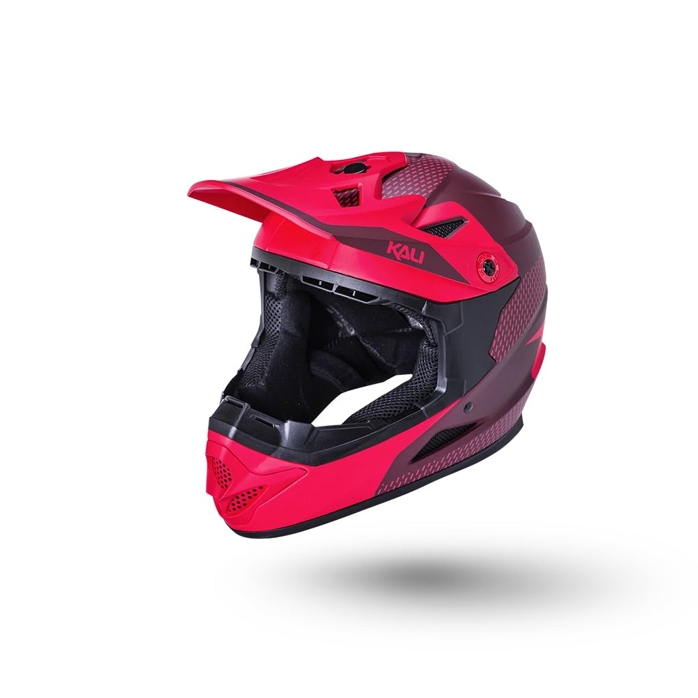 Kali Zoka Full Face Helmet Matte Red/Burgundy